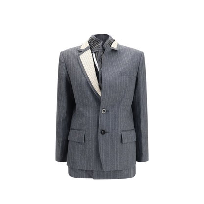 MAYFEYR - Sacai - Pinstripe Single Breasted Jacket - 2608632001