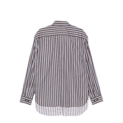 MAYFEYR - Dries Van Noten - Striped Double Layer Cotton Shirt - 0207234023703