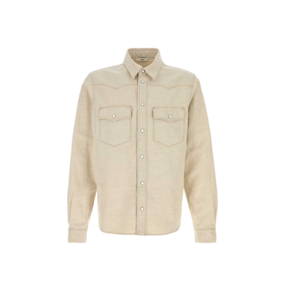 MAYFEYR - Fendi - Sand Denim Shirt - FLF002B1PJF0QM0