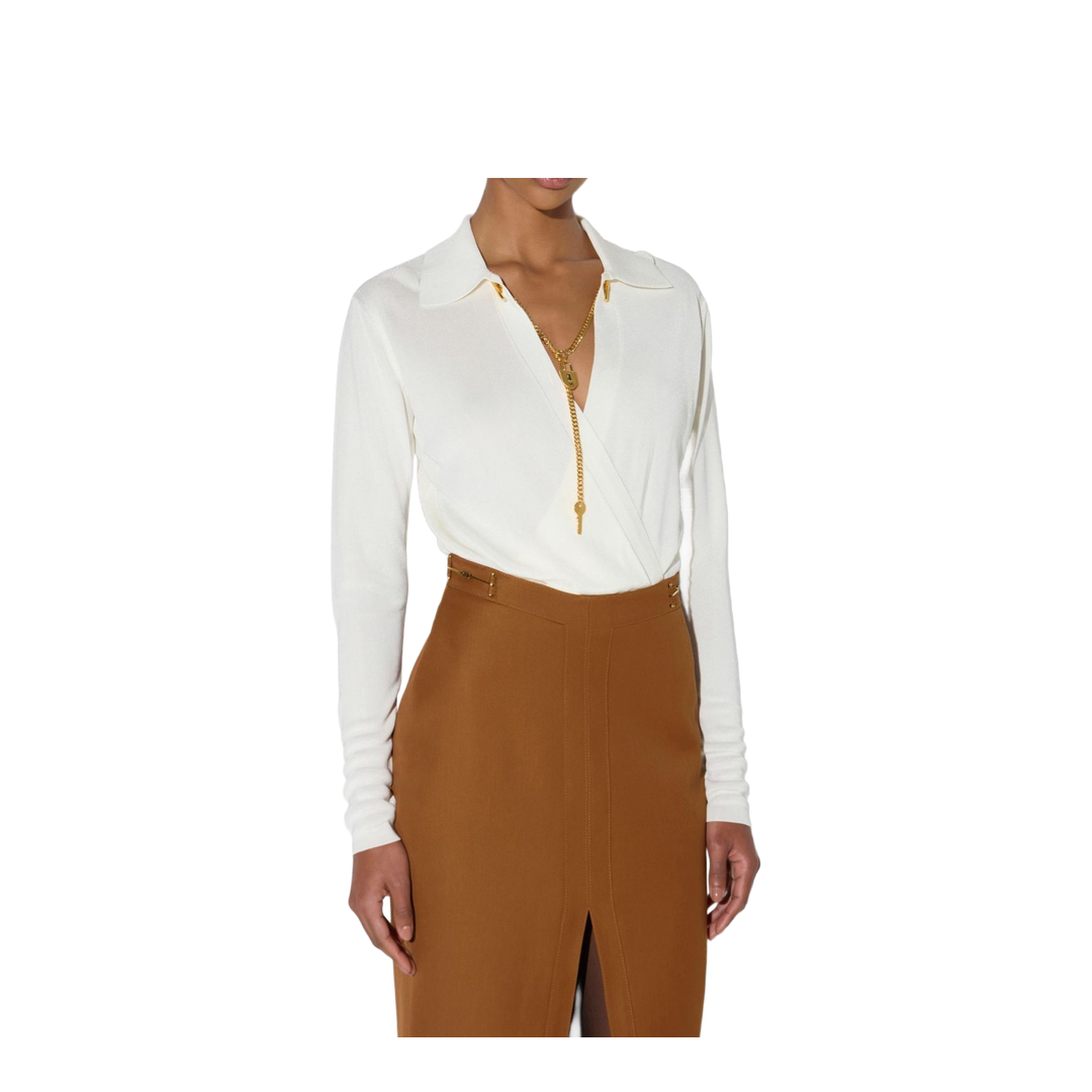MAYFEYR - Elisabetta Franchi - Top White - BK03S66E2193