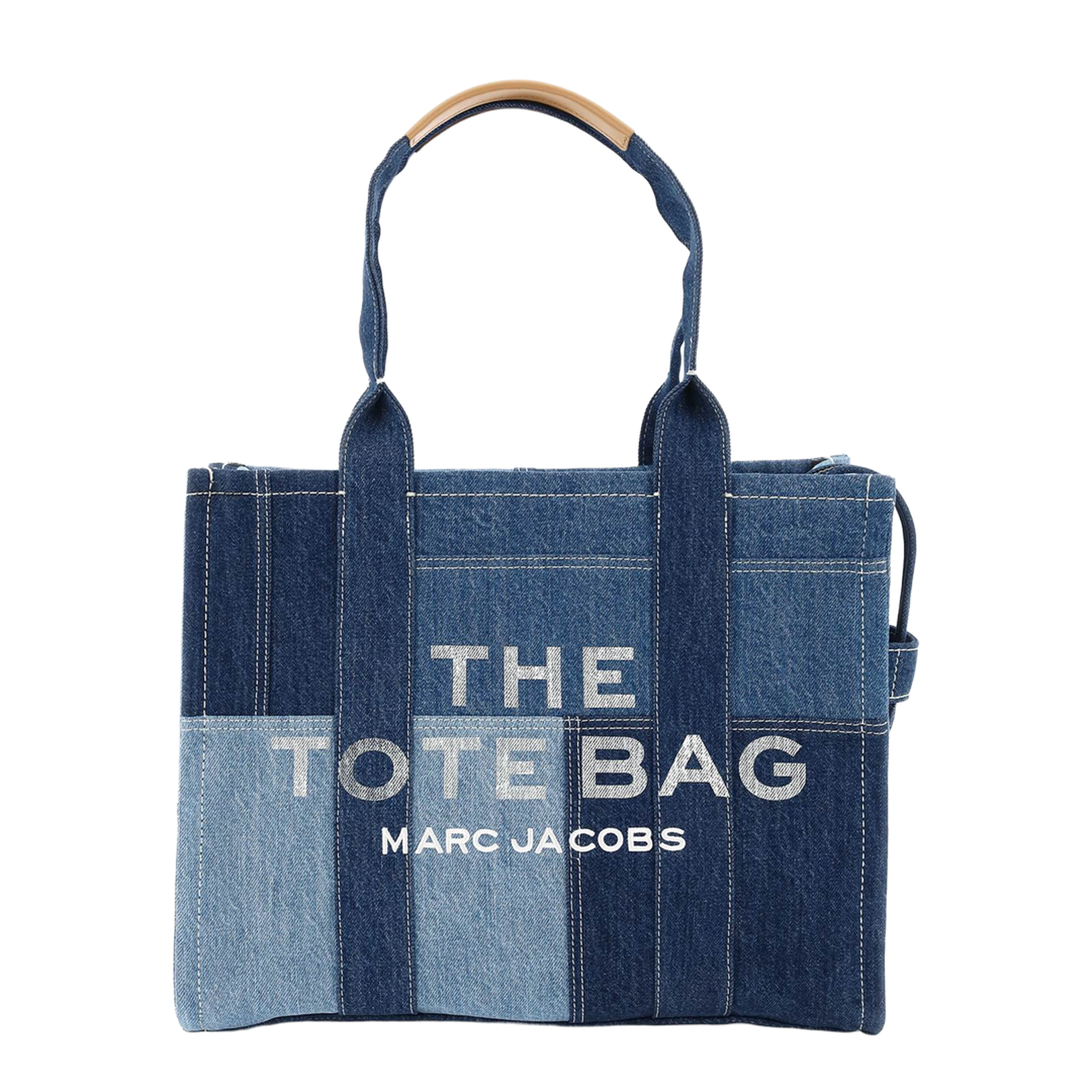 The Large Tote Denim Patchwork