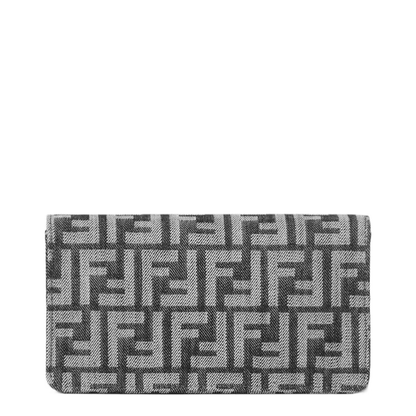 Wallet On Chain Baguette Fabric Blue