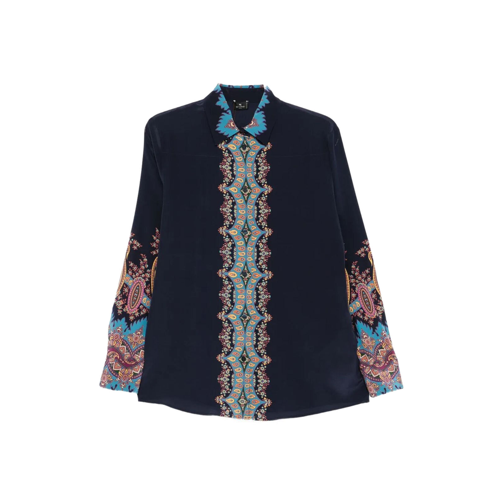 Silk Shirt With Floral Print - Bordeaux