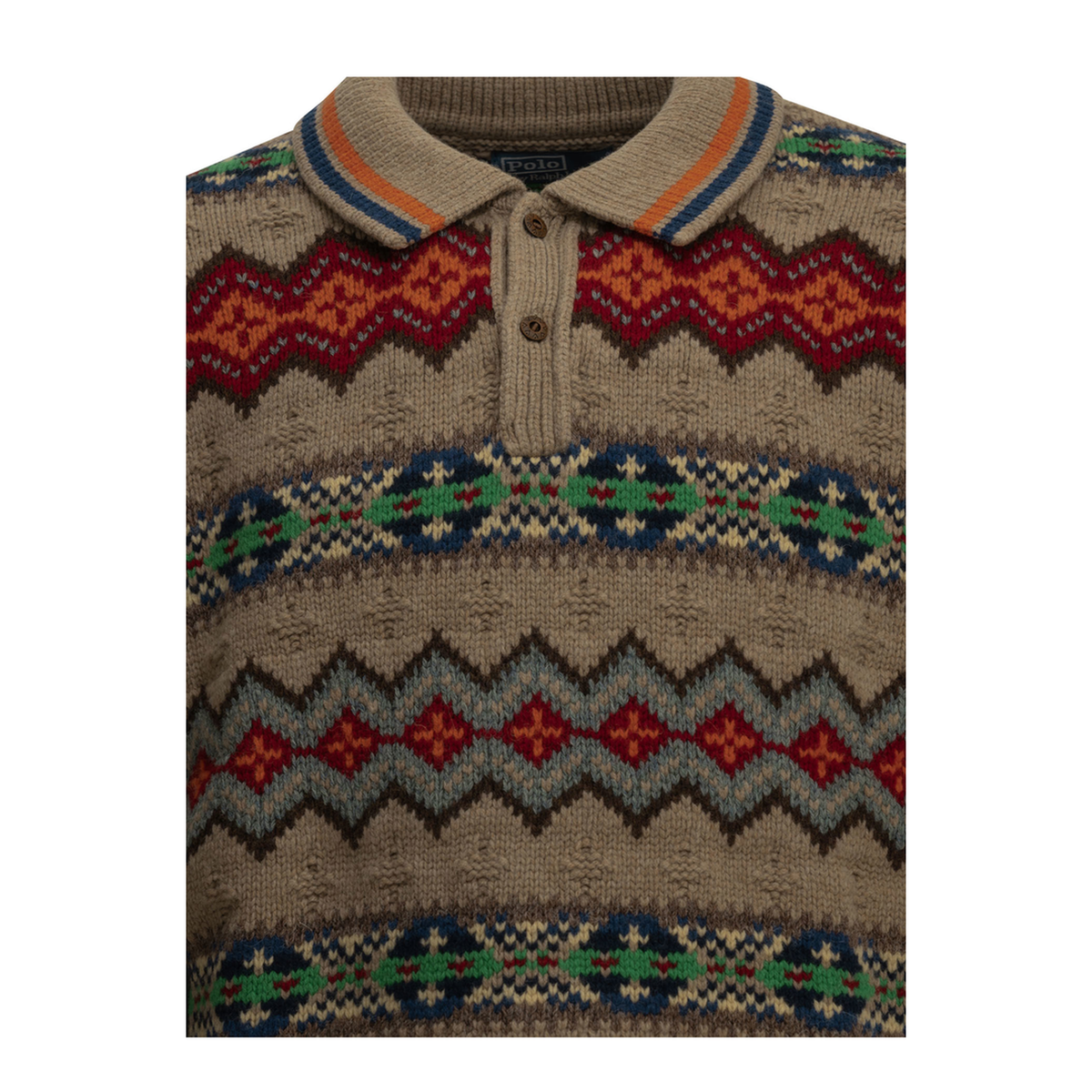 MAYFEYR - Polo Ralph Lauren - Fair Isle Polo Sweater - 710B23901001TANMULTI