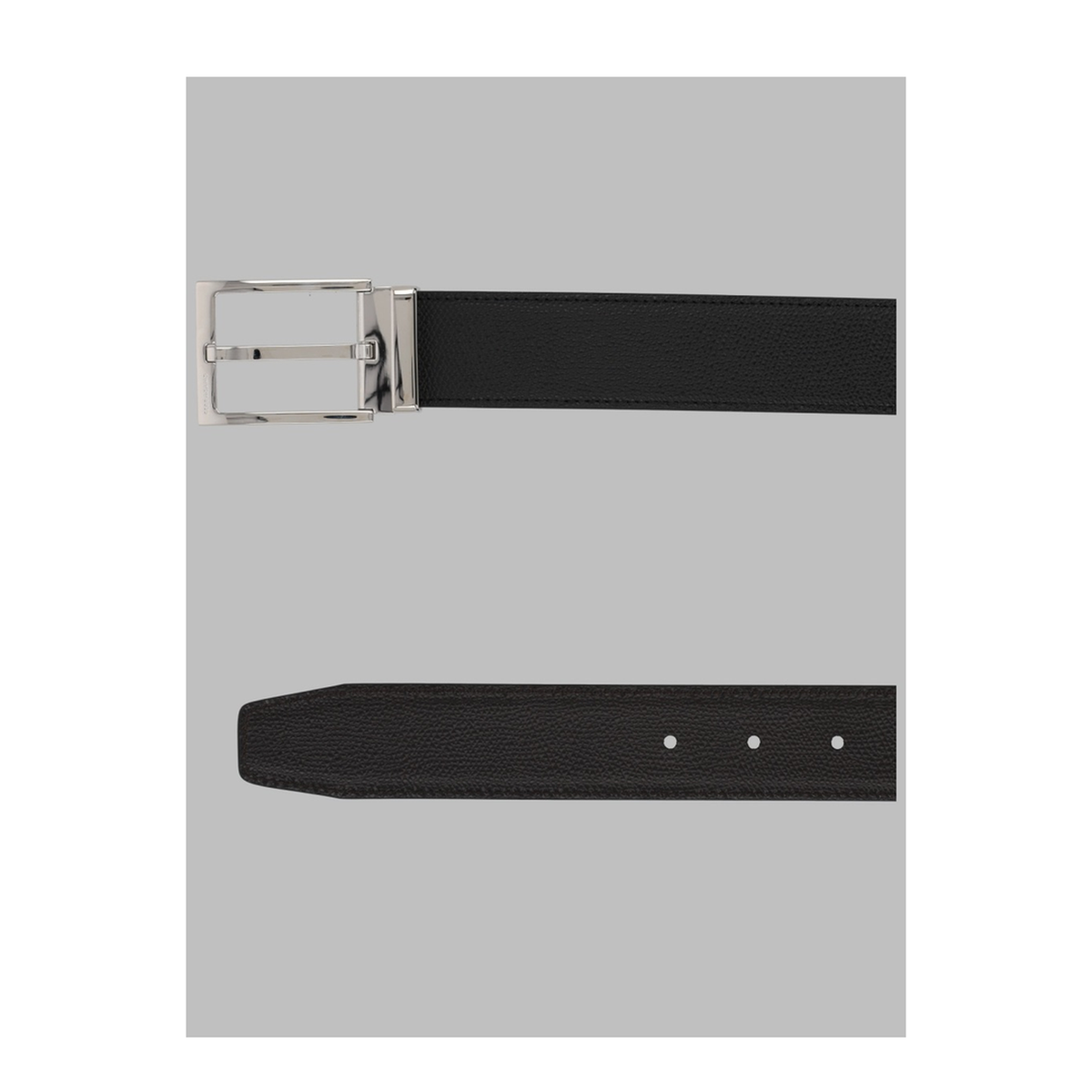 MAYFEYR - Ferragamo - Reversible Adjustable Belt With Rectangular Buckle - 675158679301006