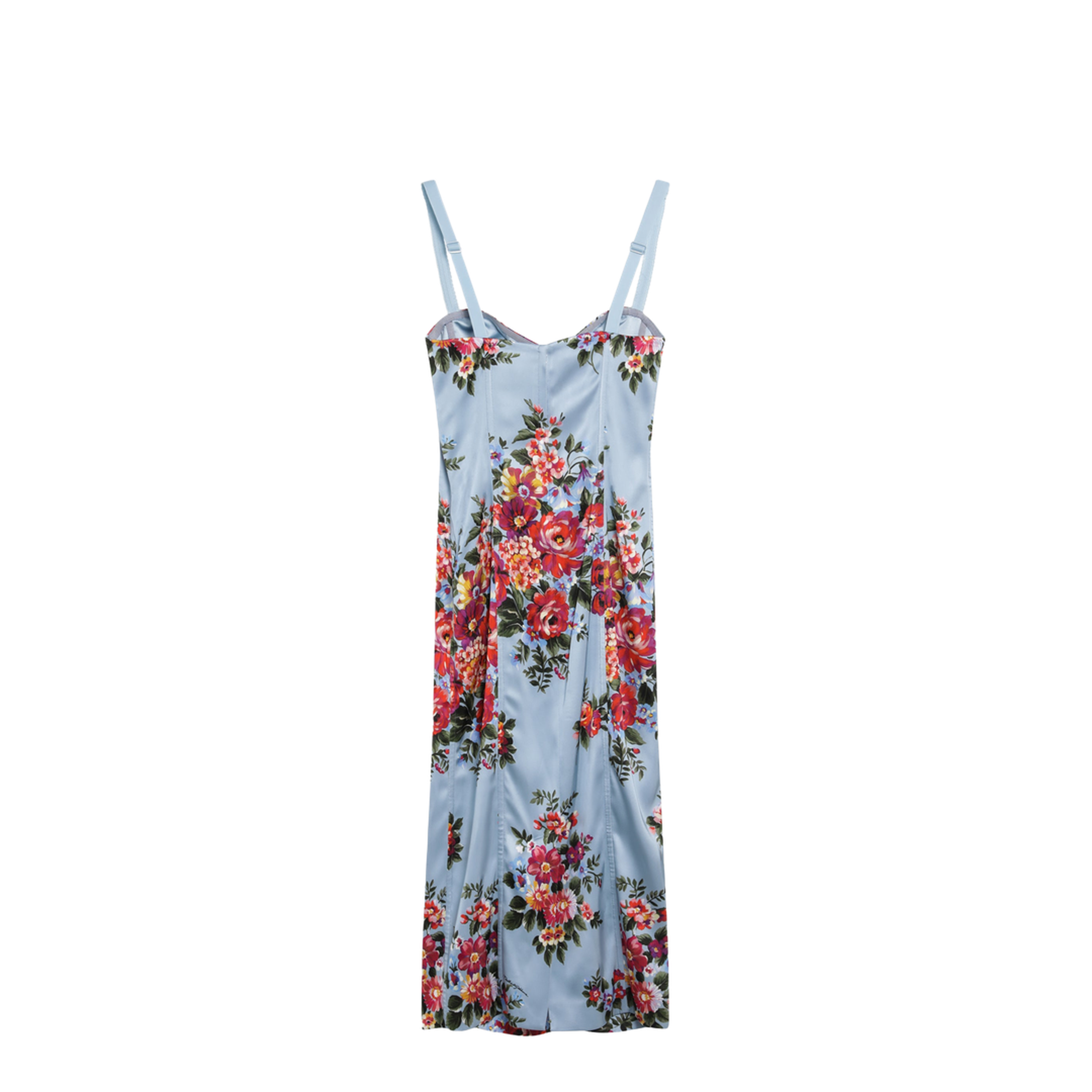 MAYFEYR - Dolce & Gabbana - Midi Dress In Twill With Floral Print - F60DGTFSICEHC5ZO