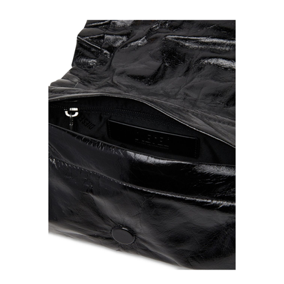 Scrunch-D-Small Shoulder Bag In Shiny Scrunched Leather