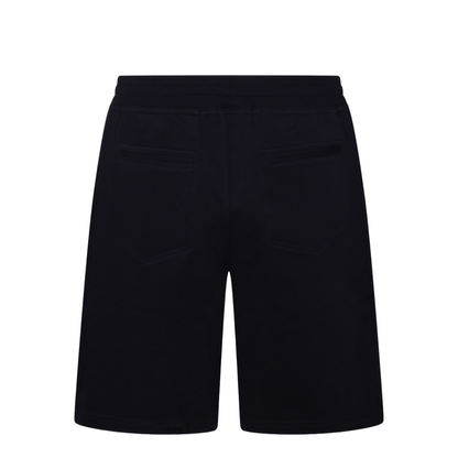 Techno Cotton Fleece Bermuda Shorts Black