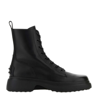 MAYFEYR - TOD`S - Platform Leather Combat Boots - XXW74L0JK30T0NB999
