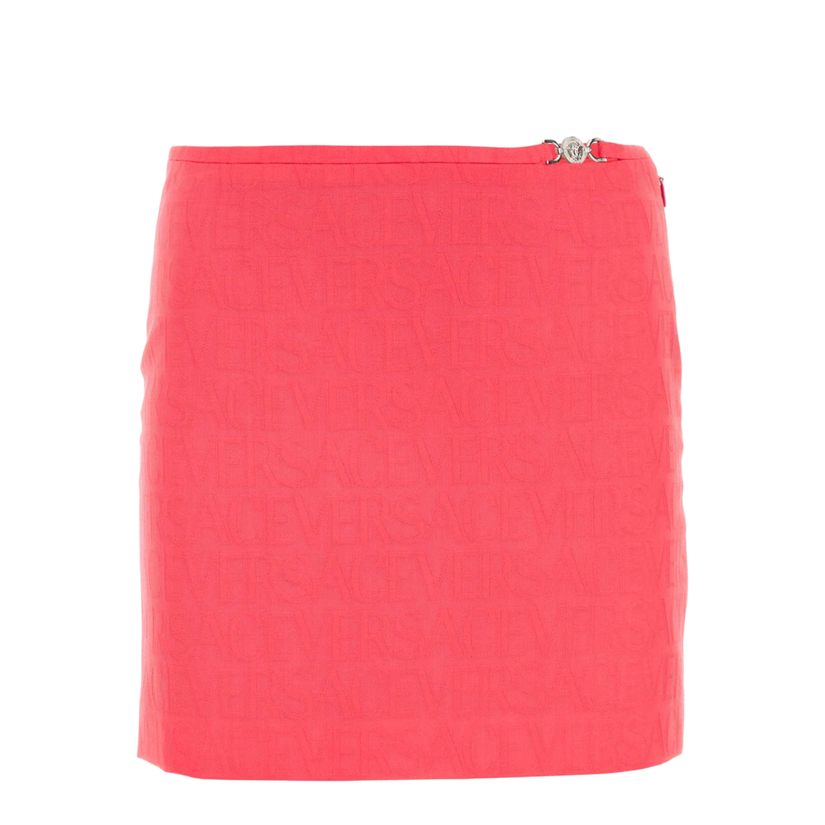 Fluo Pink Jacquard Mini Skirt