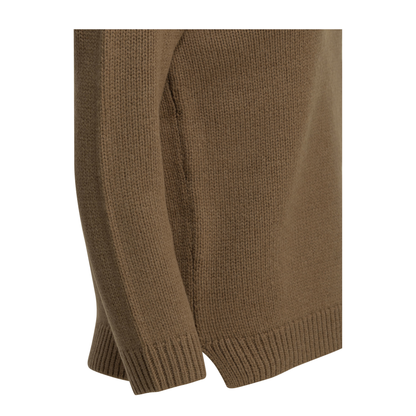 MAYFEYR - Toteme - Camel Colored Crew Neck Sweater - 264WRT0828YA0349033CAMEL