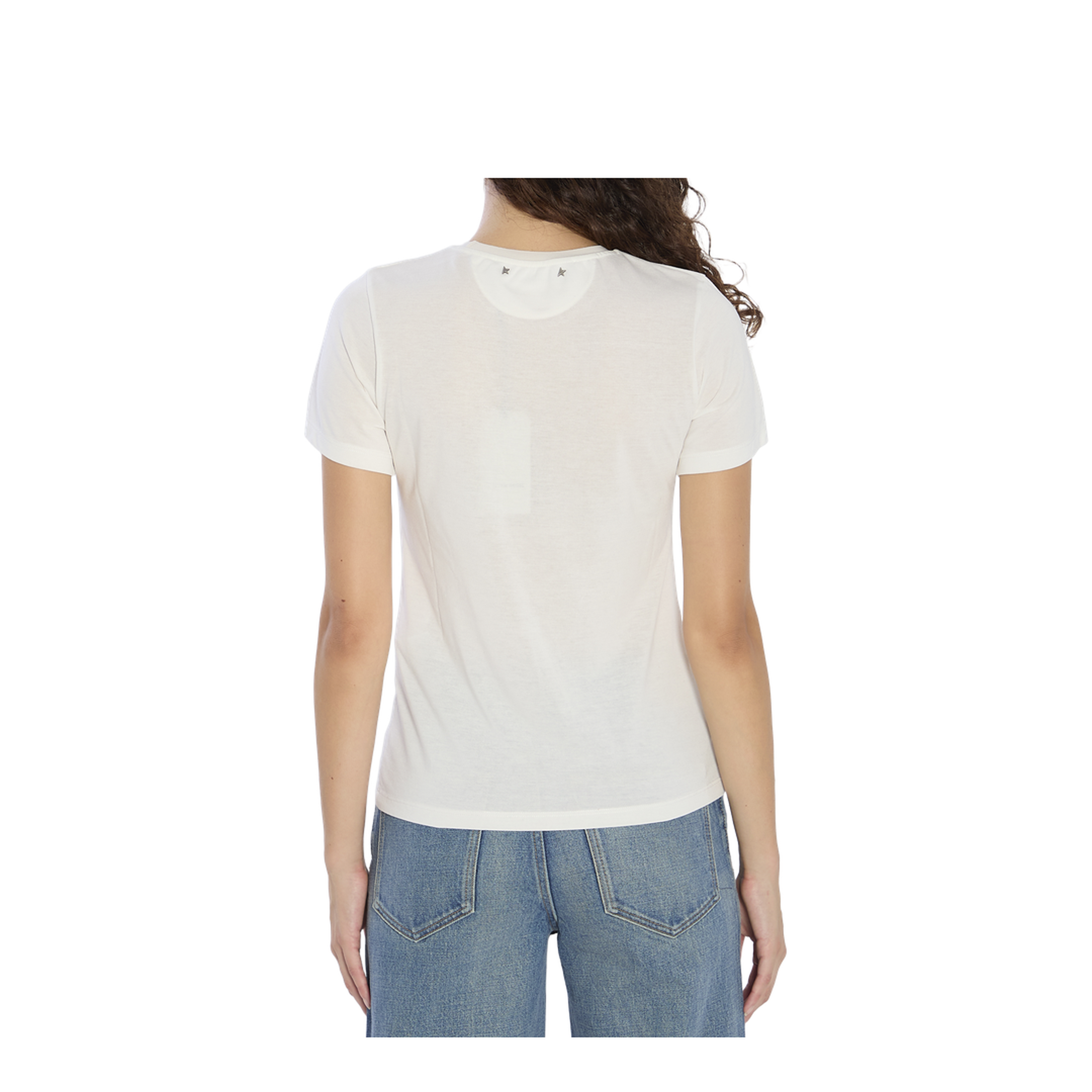 White T-Shirt with Print on the Front