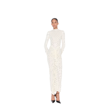 MAYFEYR - Alaia - Draped Fluid Strass Jersey Dress - AA9R2916X096C