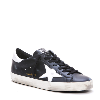 Super-Star Black White Leather