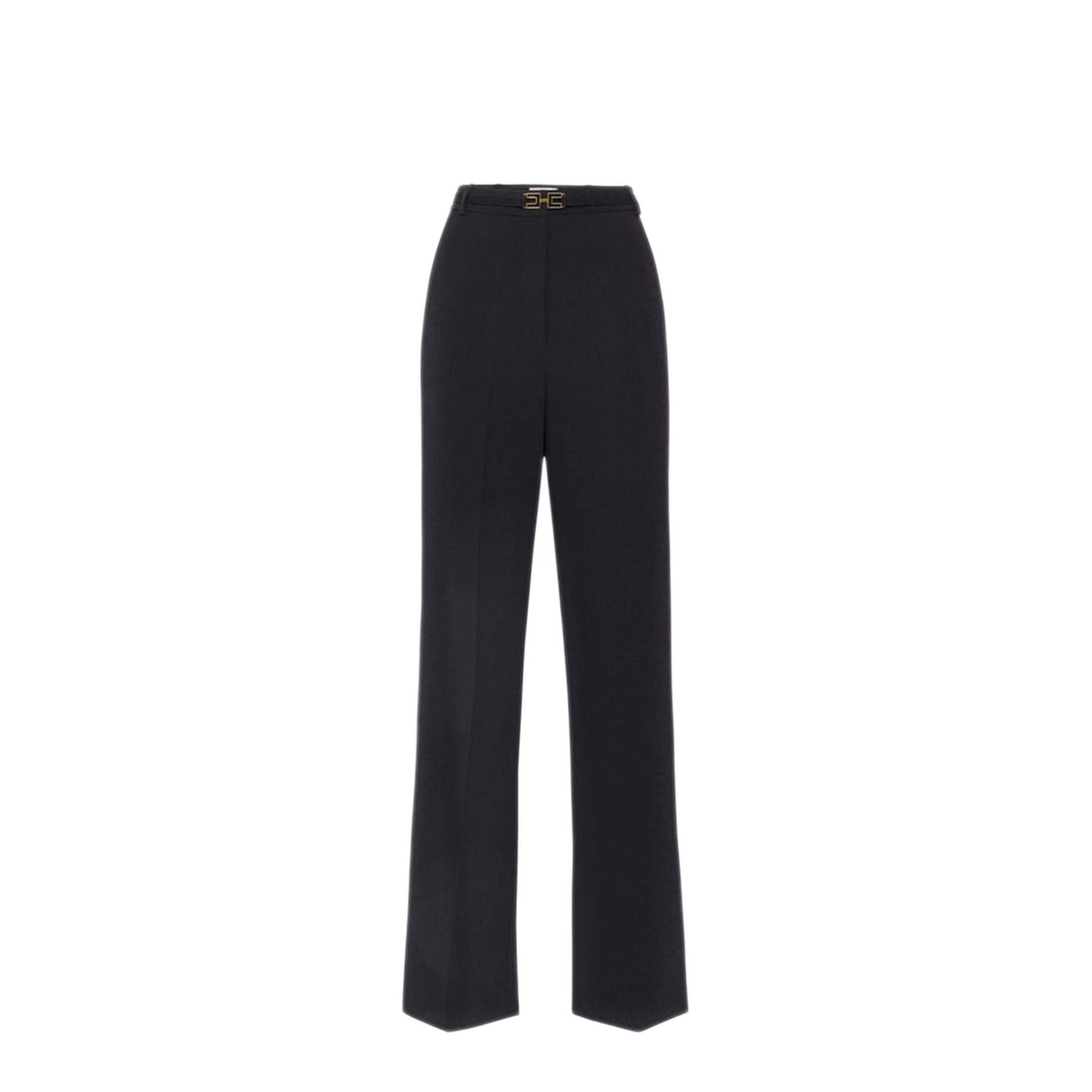 MAYFEYR - Elisabetta Franchi - Black Trousers - PA08751E2110