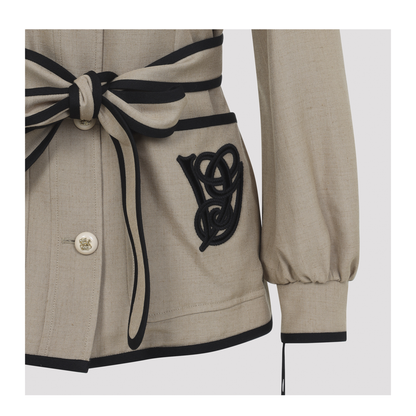 MAYFEYR - Valentino - Caban Embroidered Logo Vg Jacket - 8B3CJ3T69EK