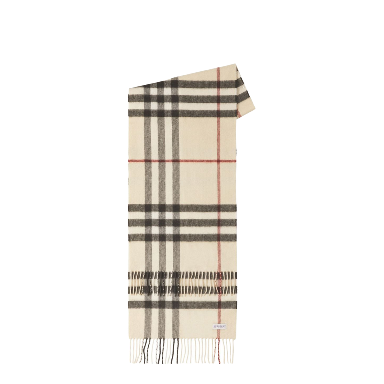 Cashmere Scarf Giant Check Motif