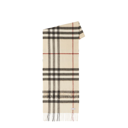 Cashmere Scarf Giant Check Motif
