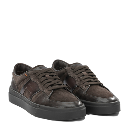 MAYFEYR - Santoni - Low Top Leather Sneakers - MBGT22221SMOTGEUT50T50