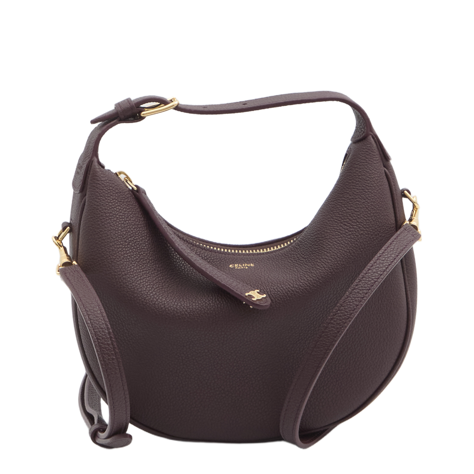 Lulu Teen Bag in Grained Bordeaux Calfskin Leather