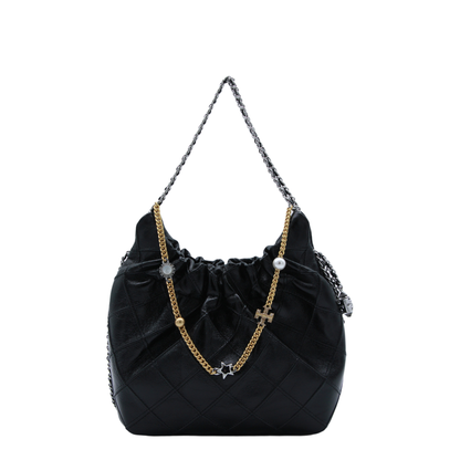 Fleming Mini Leather Hobo Bag