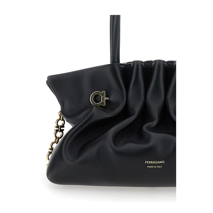 Small Gather Detailed Soft Bag