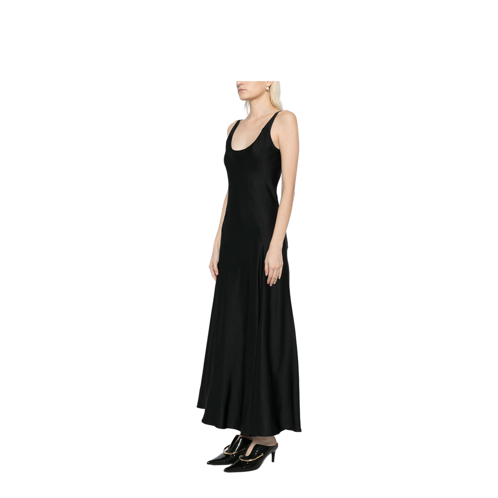 Knee-Length Dress - Black