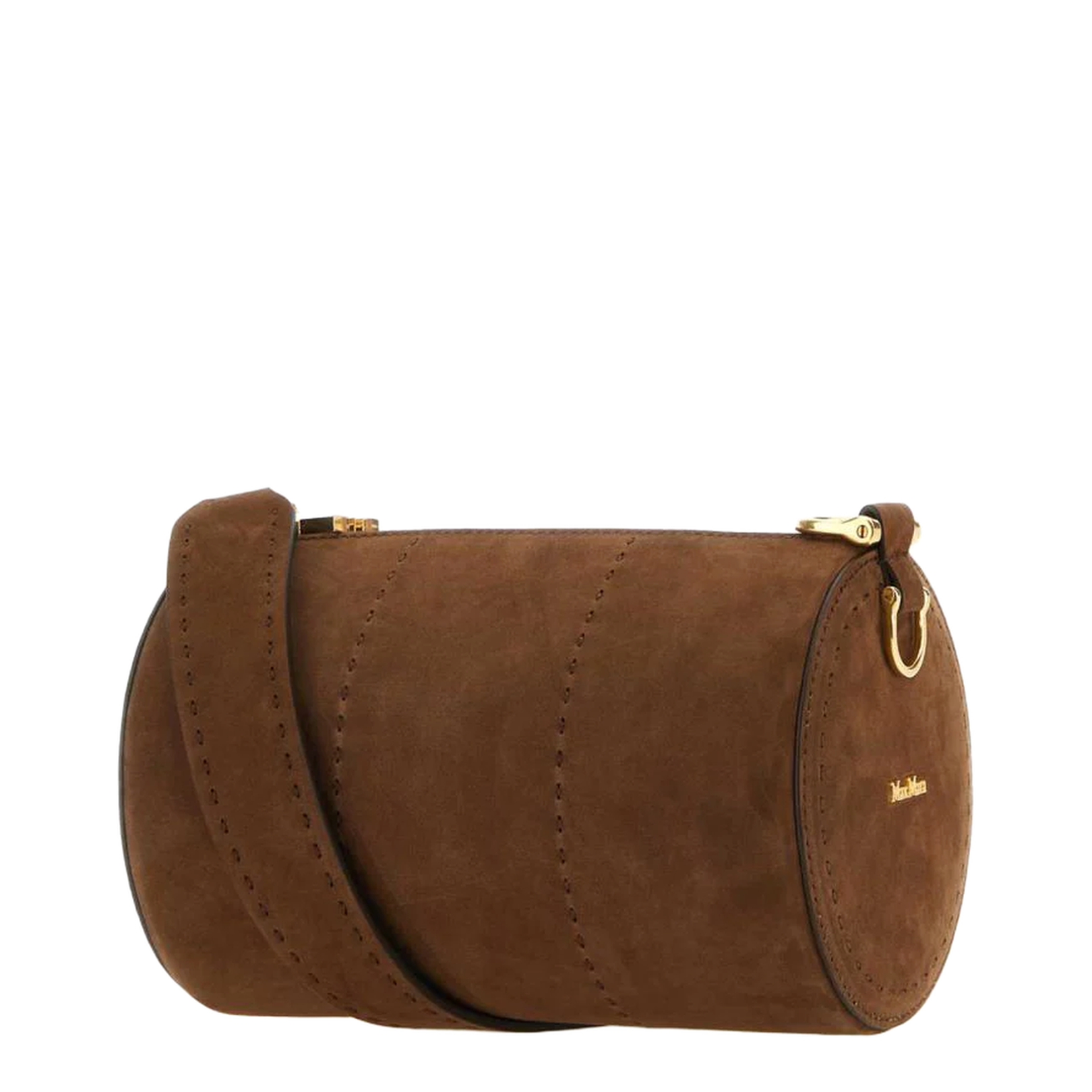 Brown Nabuk Small Crossbody Bag