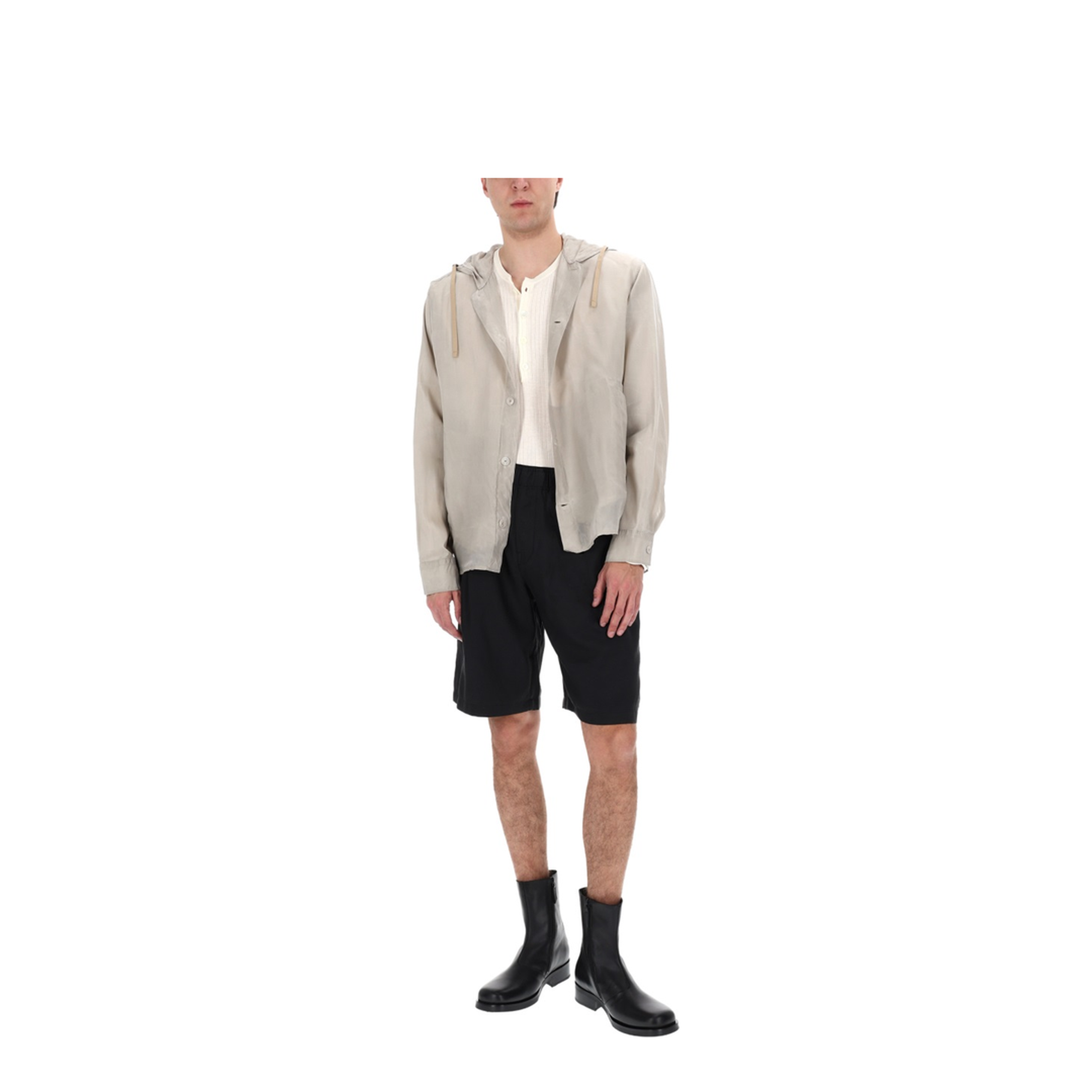 MAYFEYR - Our Legacy - "Leisure" Shorts - M2264LSBSTILLBLACKCALMCUPROCOTTON