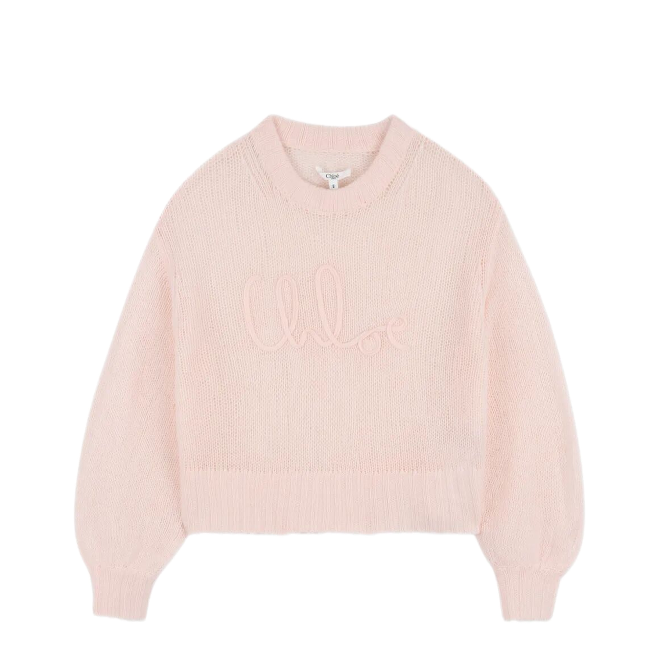 MAYFEYR - CHLOÉ KIDS - Embroidered Logo Wool Sweater - C2083946J