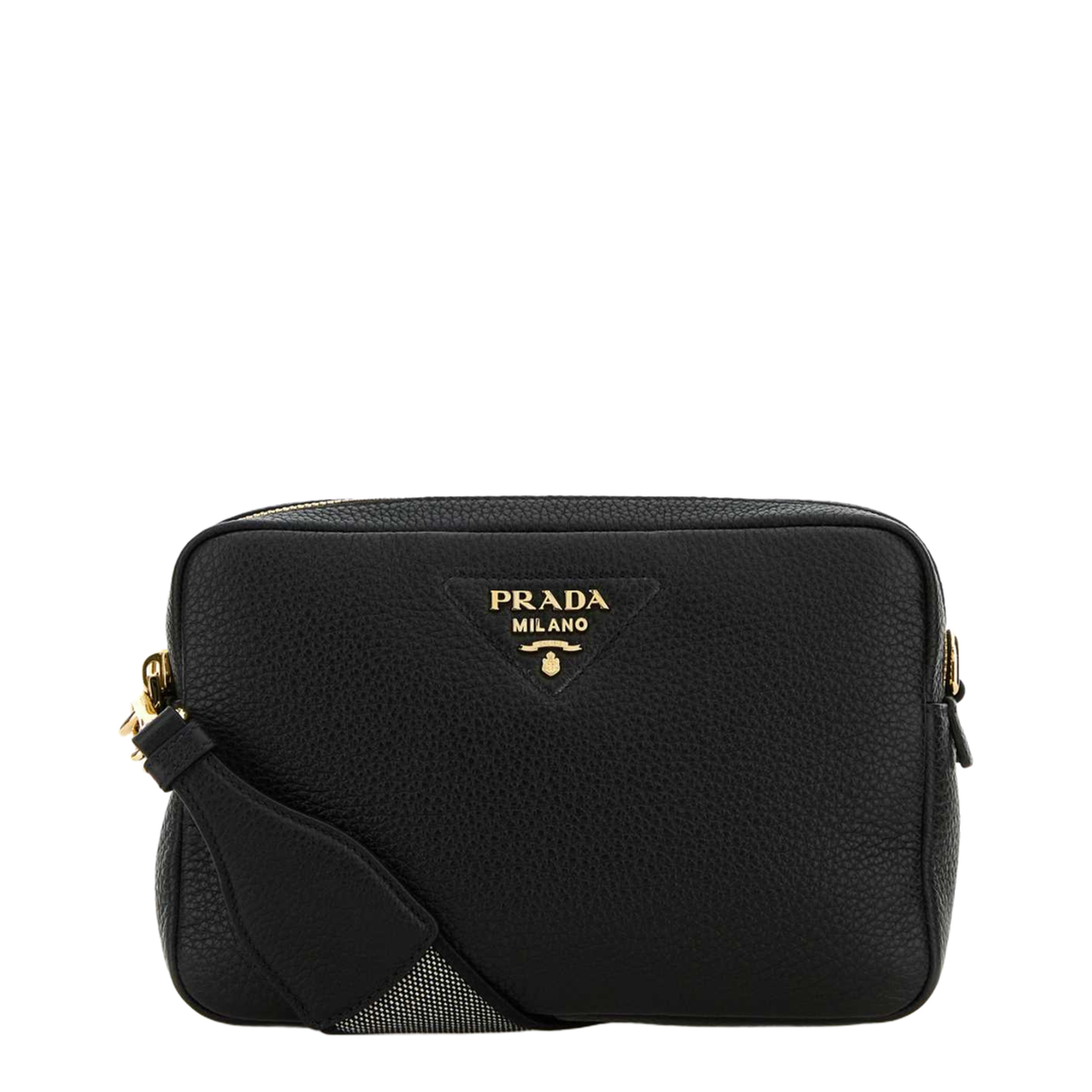 Black Leather Crossbody Bag
