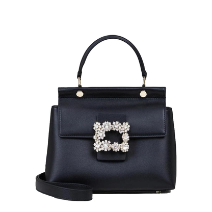 Viv' Flower Strass Boucle Cabas Mini Bag