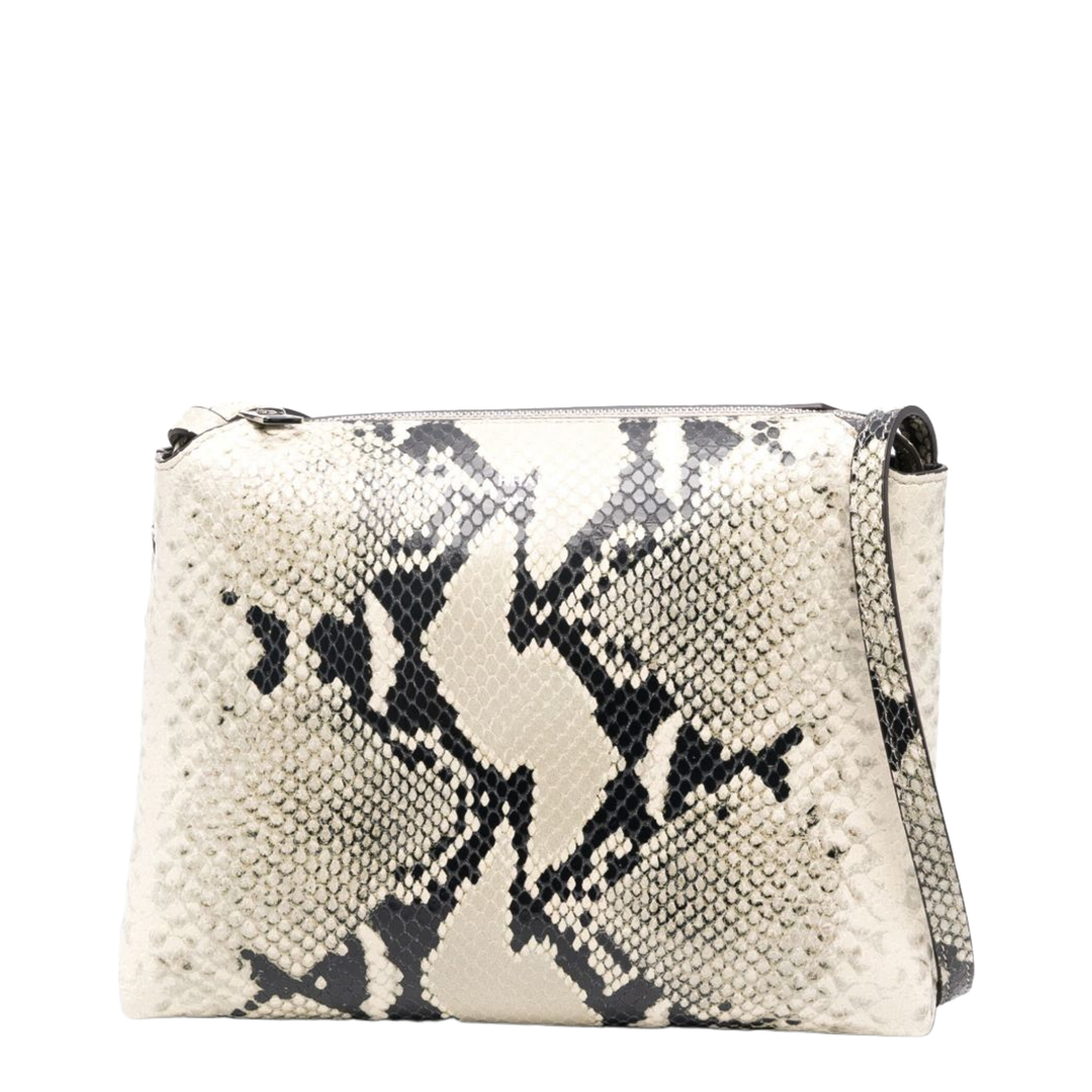 Lina Medium Python-Embossed Leather Crossbody - Natural