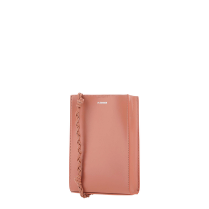 Pink Leather Small Tangle Shoulder Bag