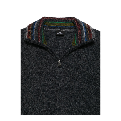 Zip-Up Turtleneck Sweater