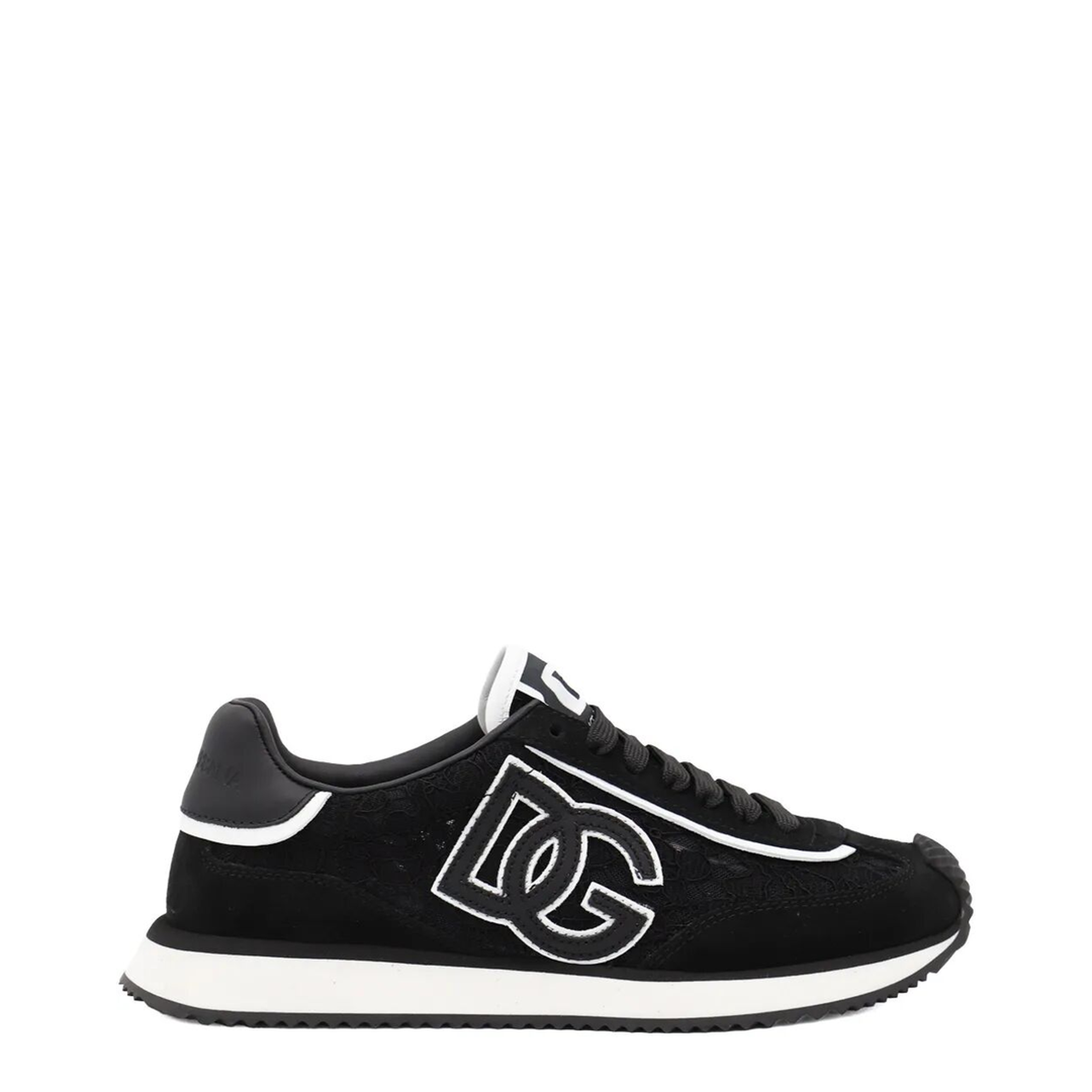 MAYFEYR - Dolce & Gabbana - Cushion Lace-Detailed Suede Sneakers - CK2340A9AC2