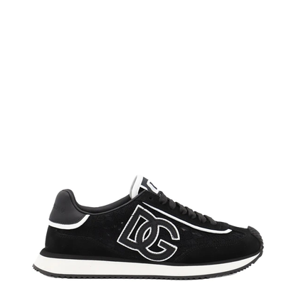 MAYFEYR - Dolce & Gabbana - Cushion Lace-Detailed Suede Sneakers - CK2340A9AC2