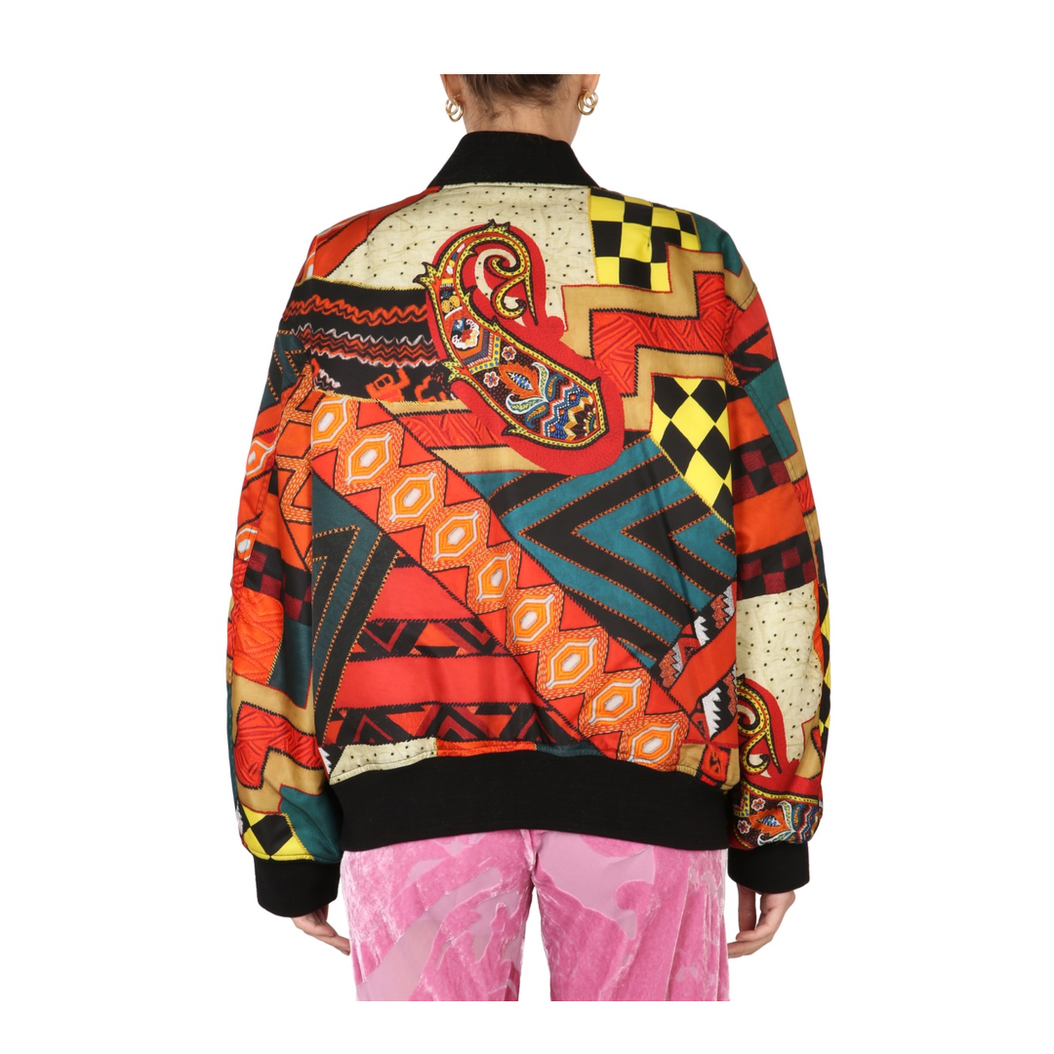 Patchwork Bomber Jacket