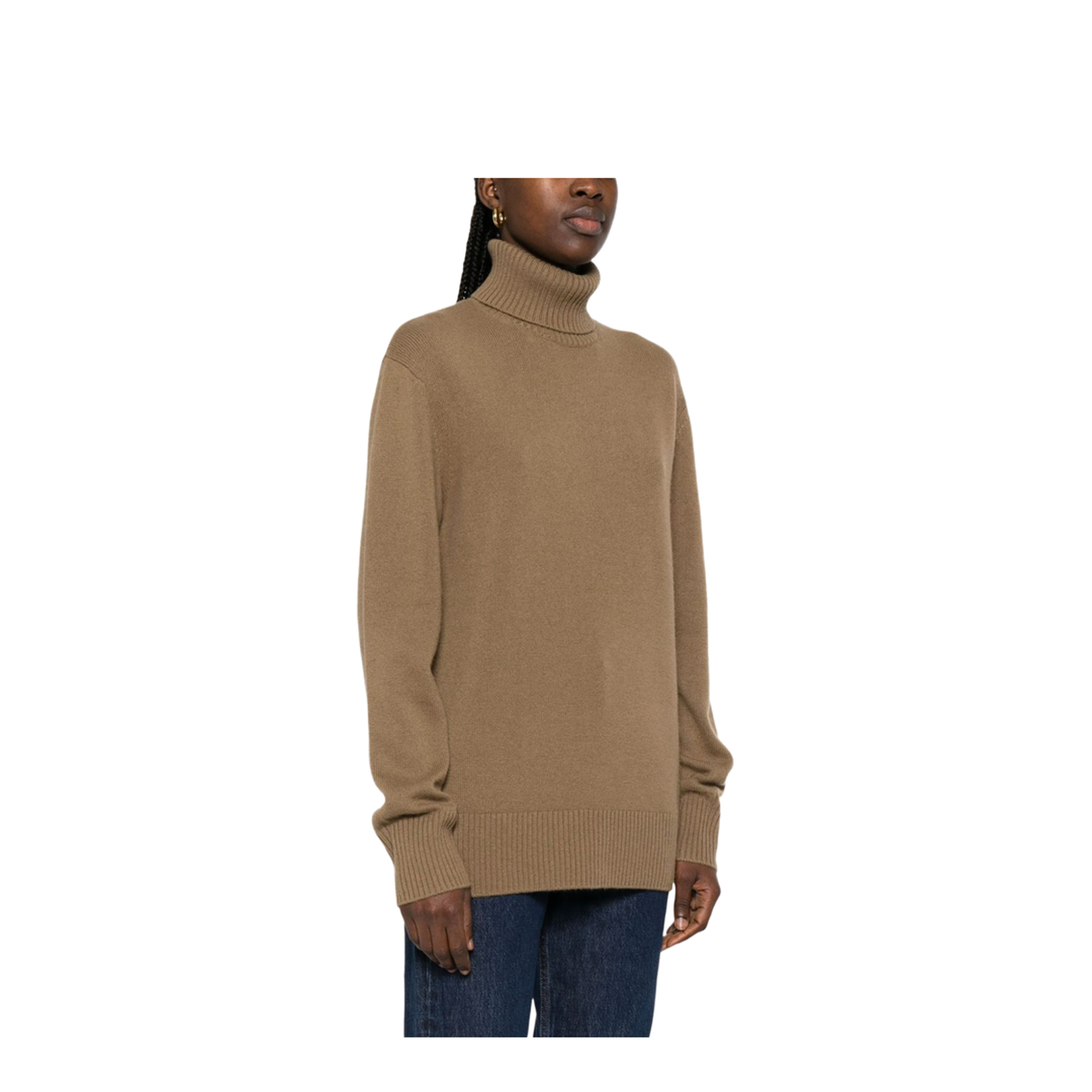Oversize Cashmere Roll Neck