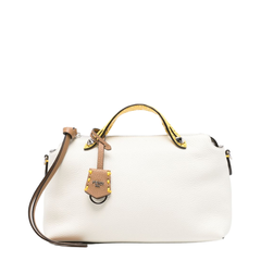 By The Way Medium Calfskin Top-Handle Bag - Ice White (Avorio)