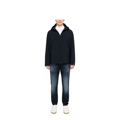 Travel Essentials Water-Repellent Nylon Hooded Blouson