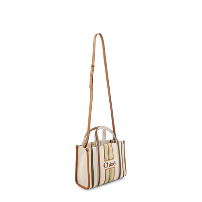 Woody Loop Small Canvas Tote - Pure Brown