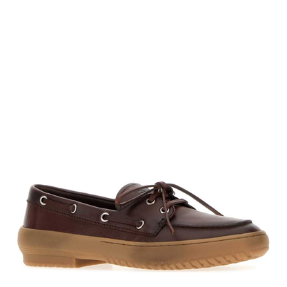 MAYFEYR - Miu Miu - Chocolate Leather Loafers - 5D793EF005070F0201