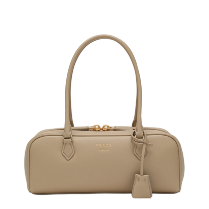 MAYFEYR - Prada - Shoulder Bag In Sand Leather - 1BB170OOO2CYSF0036