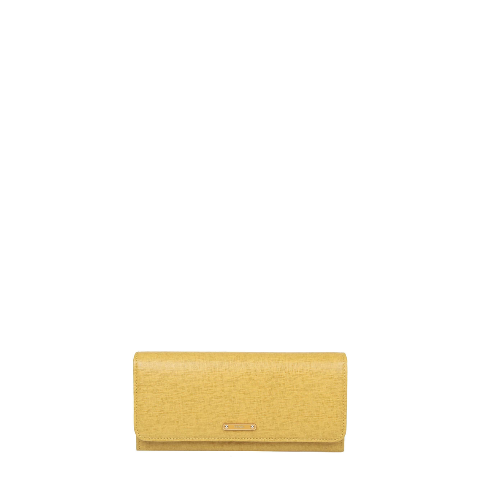 Yellow Leather Long Wallet