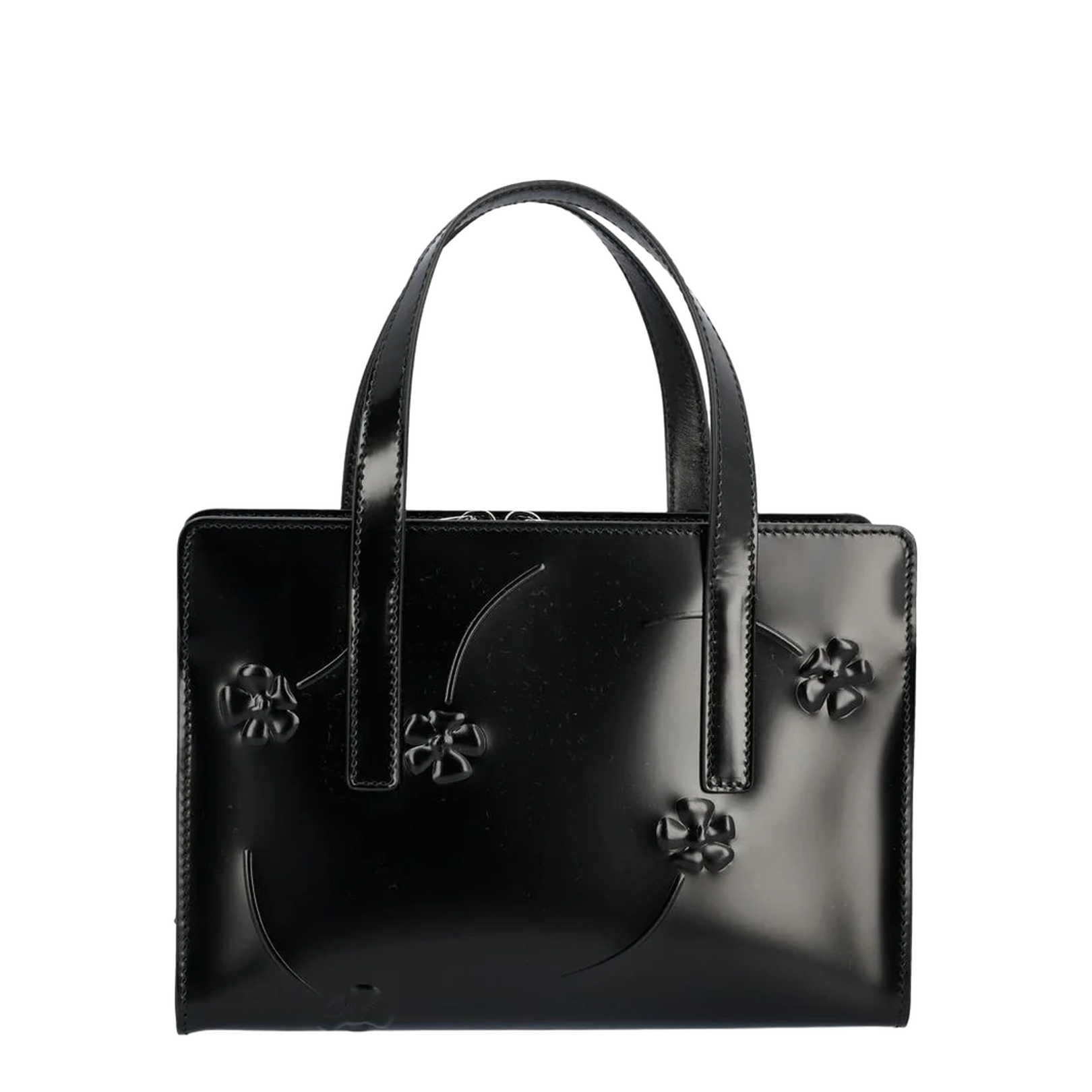 Handbag with Floral Pattern