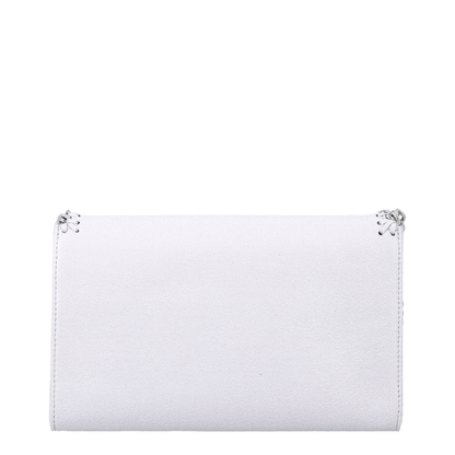 Pearl Grey Falabella Shoulder Wallet Bag