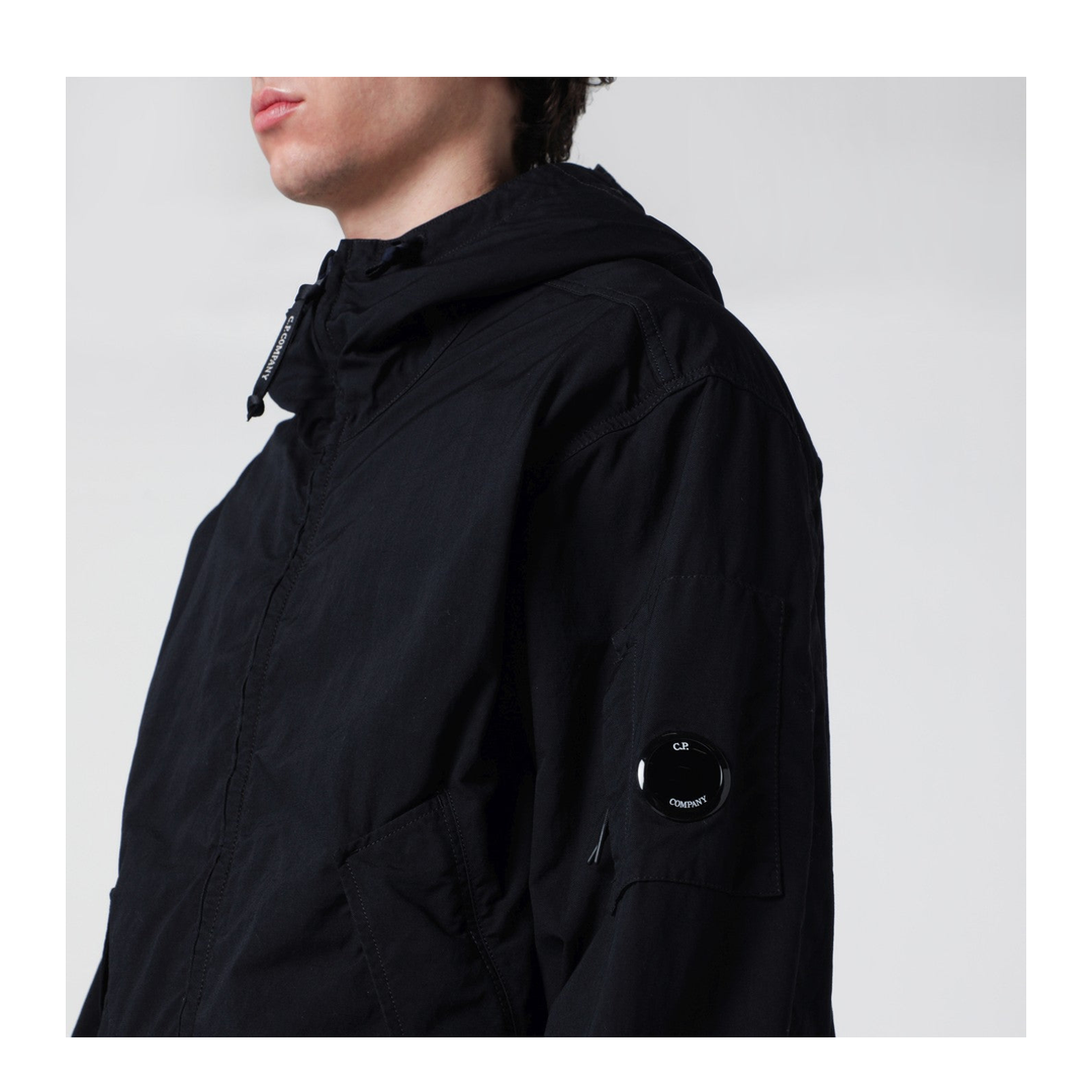 MAYFEYR - C.P. Company - Flatt Nylon Hooded Jacket Total Eclipse - 20CMOW149A110305G888