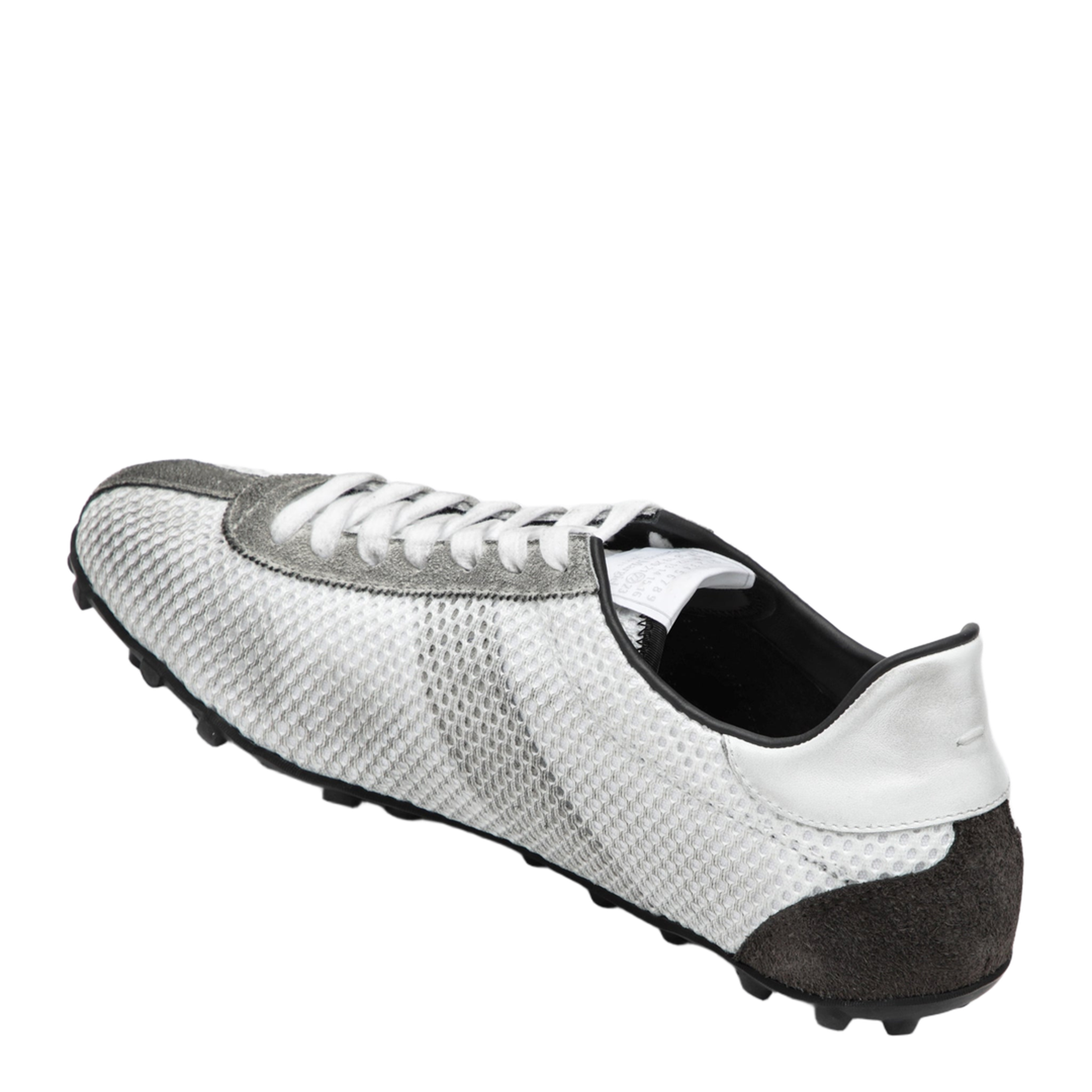 Sprinters White Grey Vintage-Effect Sneakers