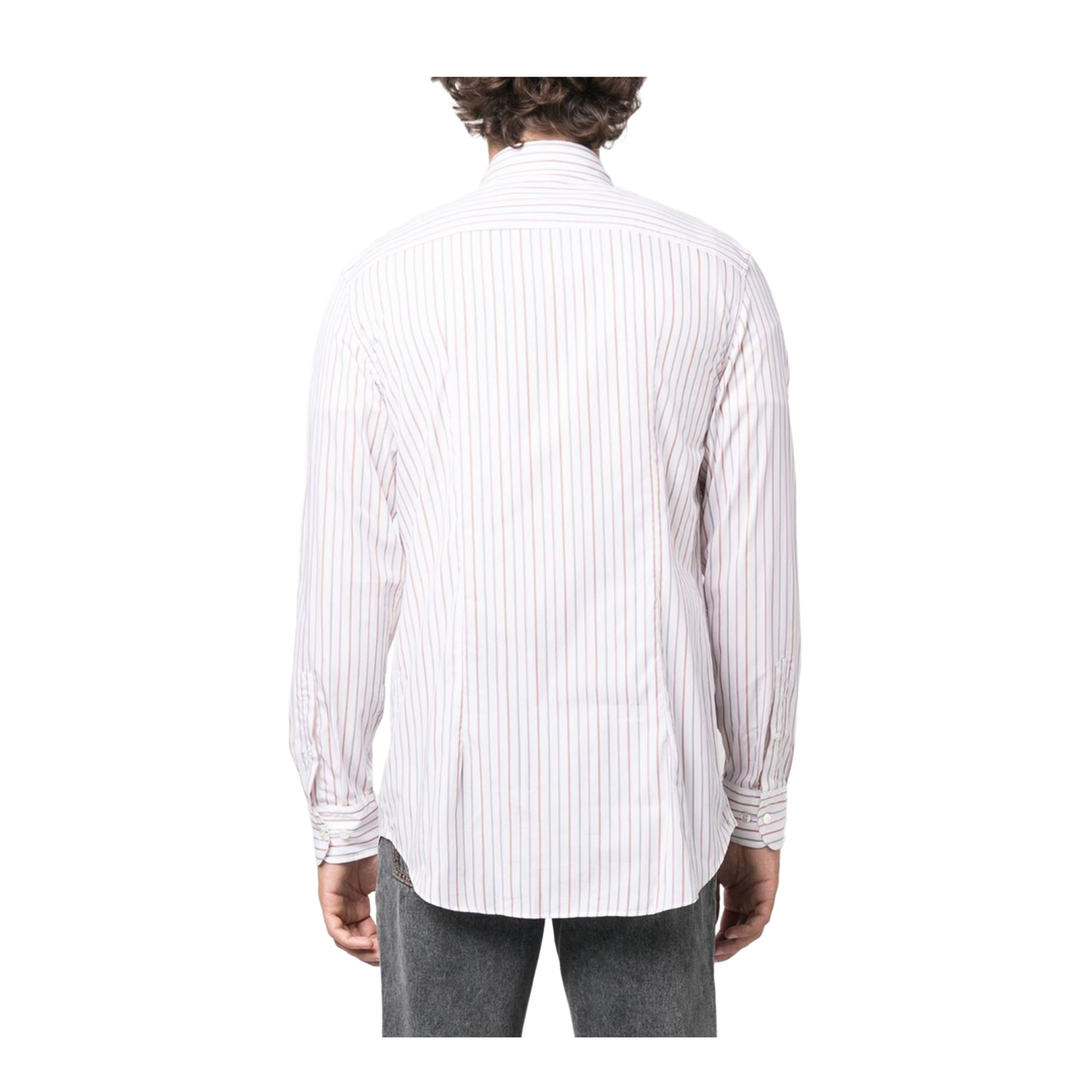 Logo-Embroidered Striped Shirt